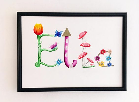 Fairy style name art