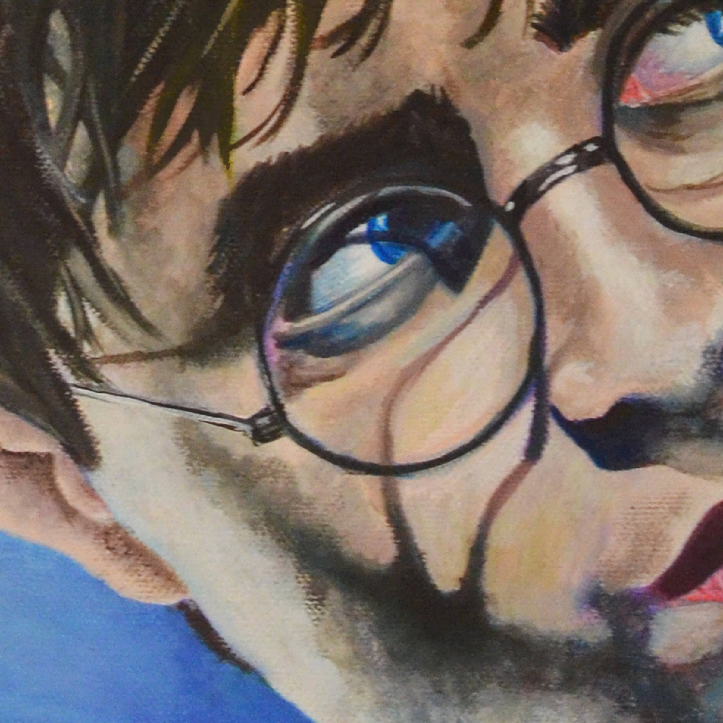 Harry potter . -print of original oil painting by Hannah