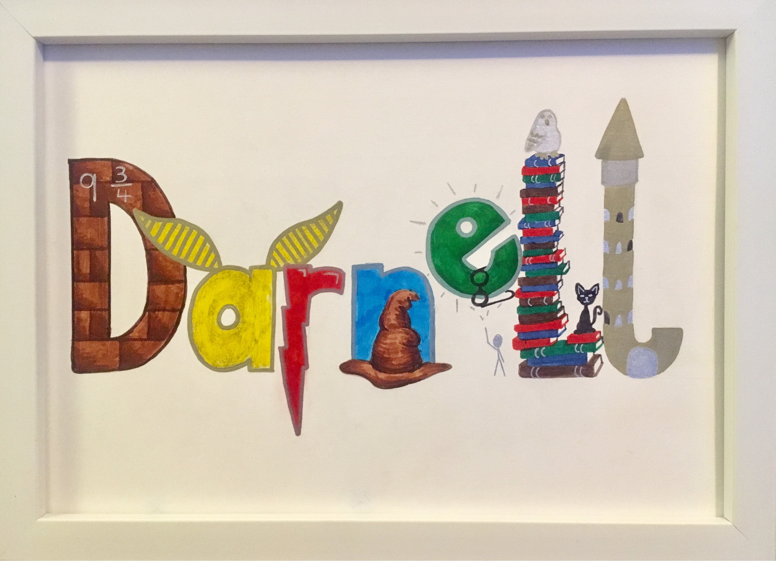 harry potter name art