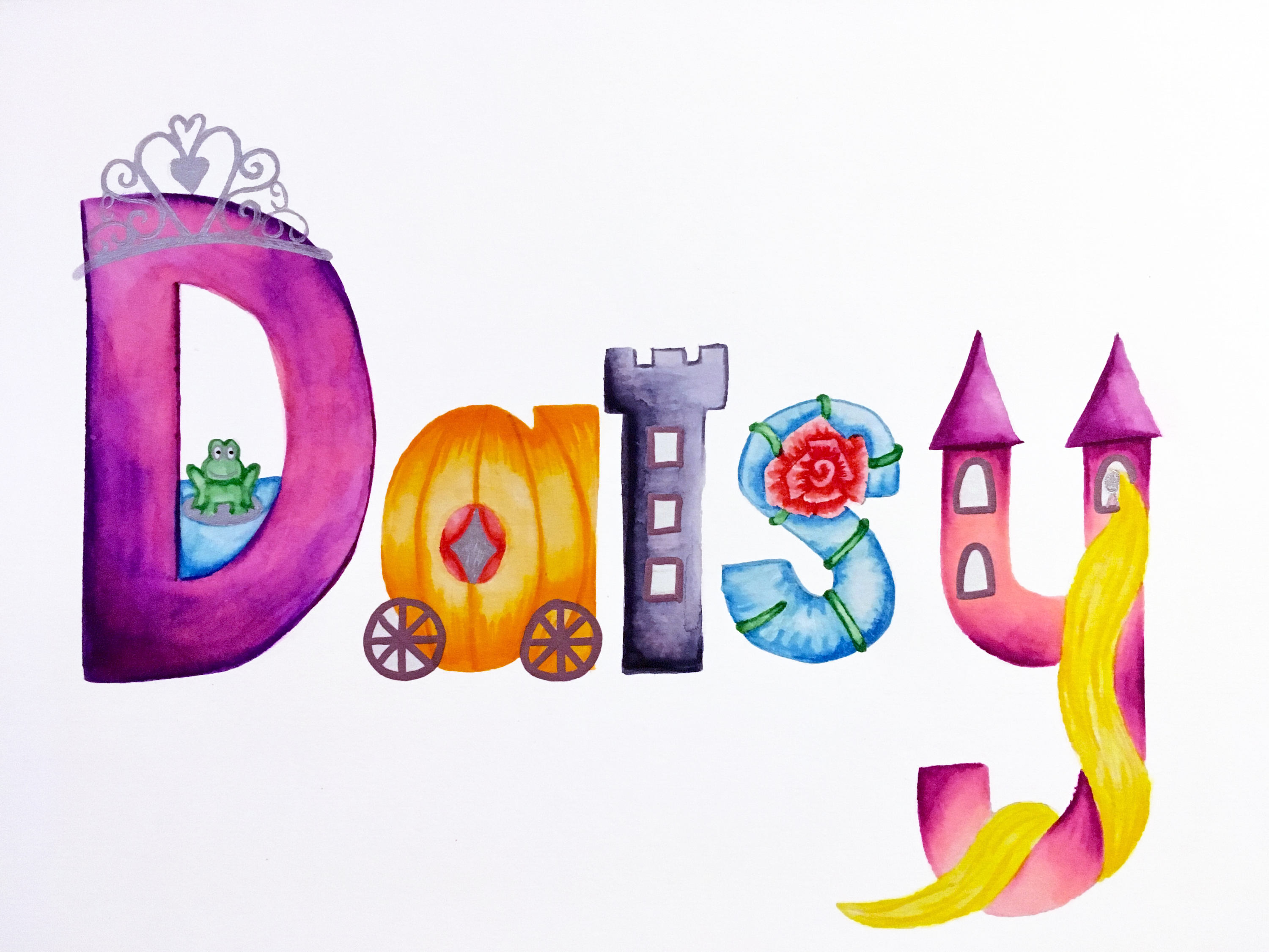 Daisy, princess name art